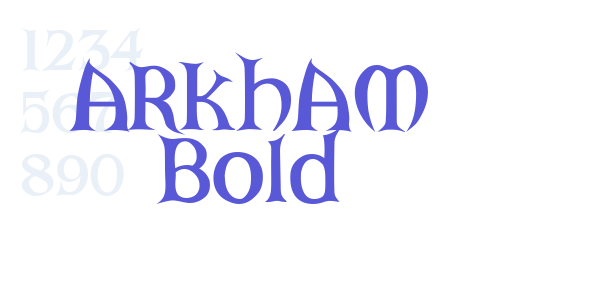 ARKHAM Bold font free