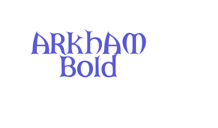 ARKHAM Bold Font Download