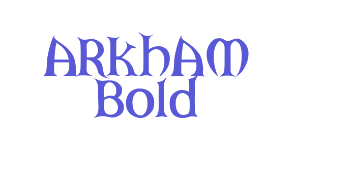 ARKHAM Bold Font Download