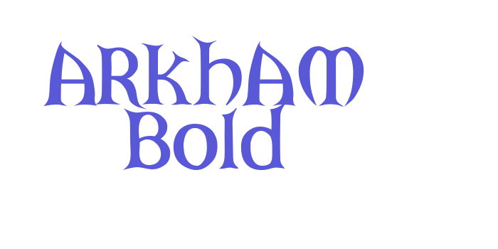 ARKHAM Bold Font