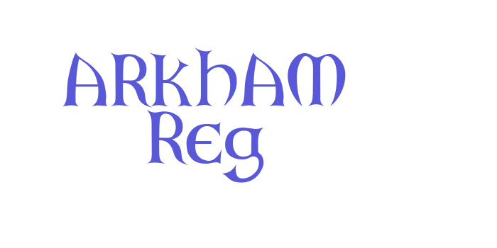 ARKHAM Reg Font Download