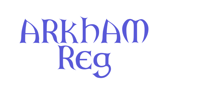 ARKHAM Reg Font