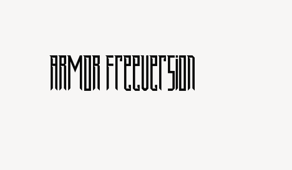 ARMOR FreeVersion Font