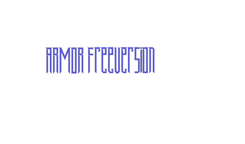 ARMOR FreeVersion Font Download