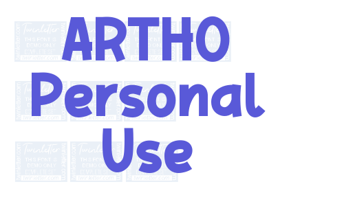 ARTHO Personal Use Font Download