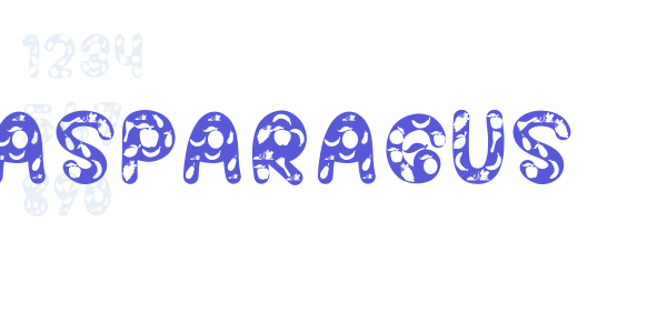 ASPARAGUS font