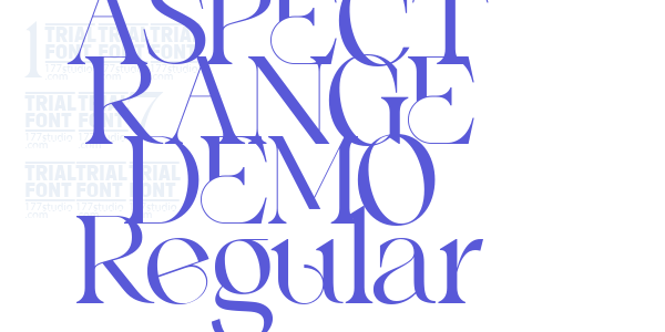 ASPECT RANGE DEMO Regular font free