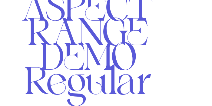 Download ASPECT RANGE DEMO Regular Font