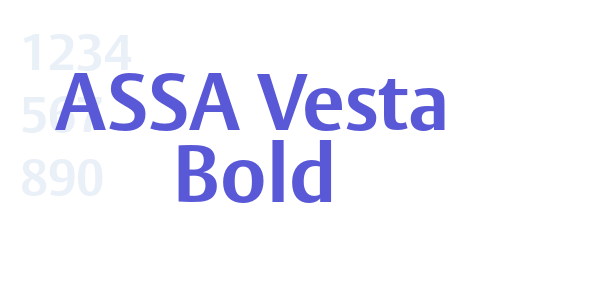 ASSA Vesta Bold font free