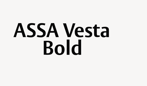 ASSA Vesta Bold Font