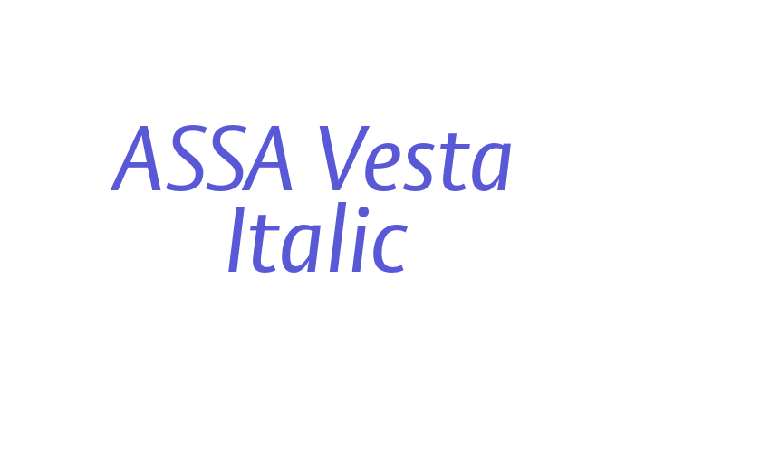 ASSA Vesta Italic Font