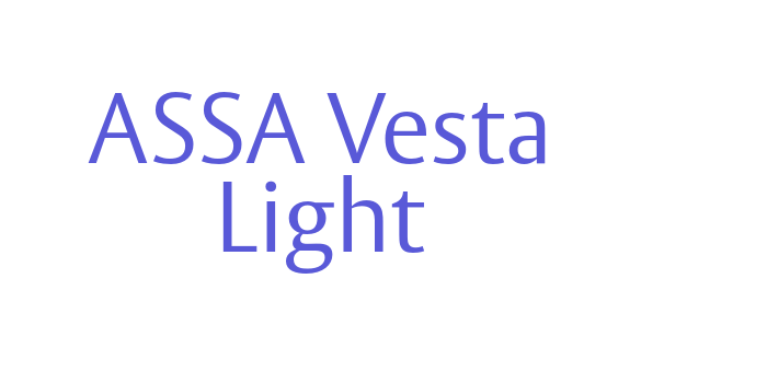 ASSA Vesta Light Font Download