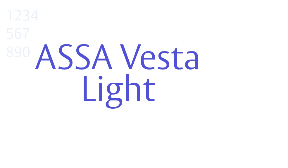 ASSA Vesta Light-font-download