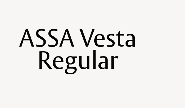 ASSA Vesta Regular Font