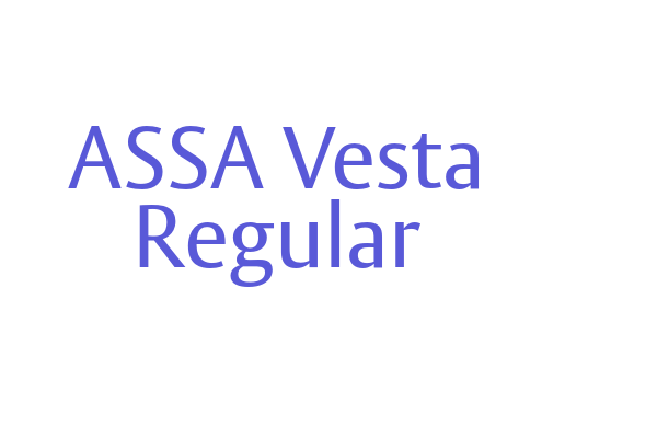 ASSA Vesta Regular Font