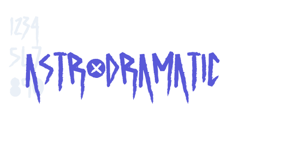 ASTRODRAMATIC font