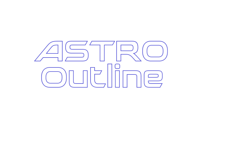 ASTRO Outline Font Download