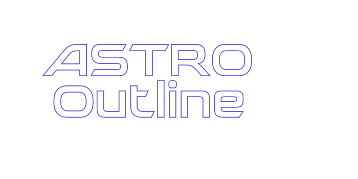 ASTRO Outline Font Download