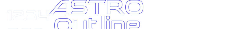 ASTRO Outline-font