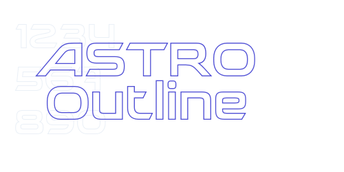 ASTRO Outline-font-download