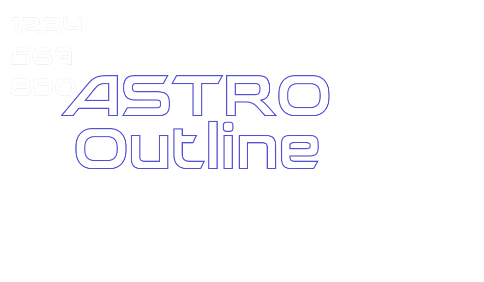 ASTRO Outline-font-download