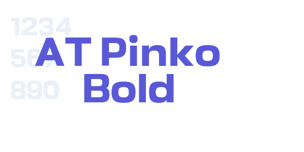 AT Pinko Bold font free