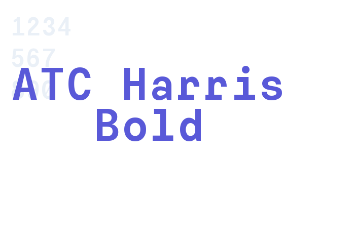 ATC Harris Bold font free