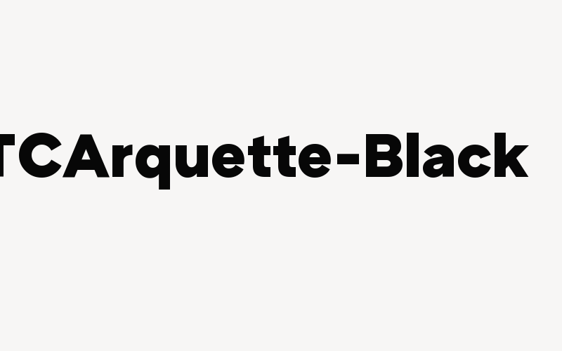 ATCArquette-Black Font