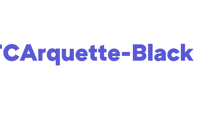 ATCArquette-Black Font