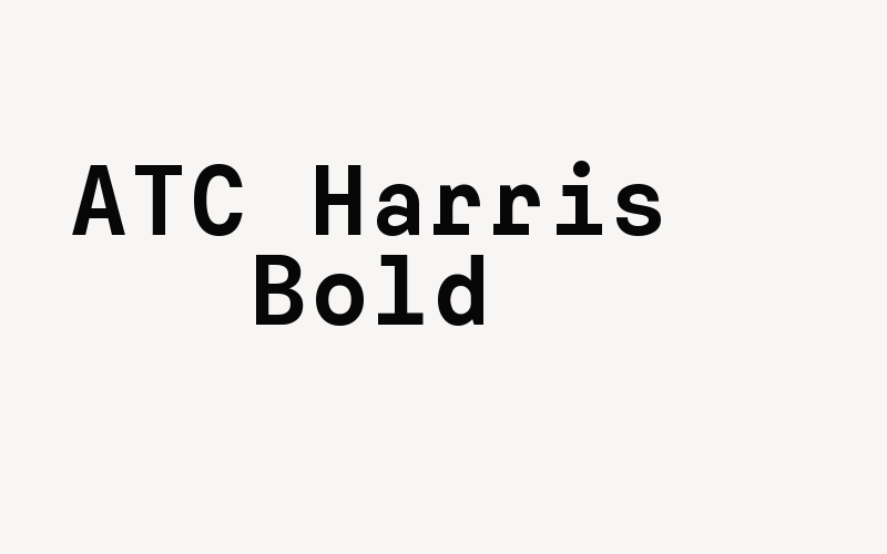 ATC Harris Bold Font