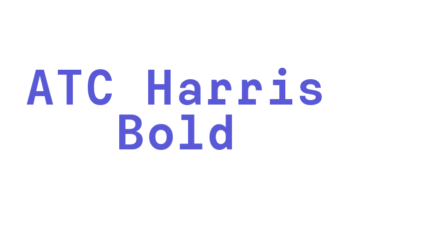 ATC Harris Bold Font