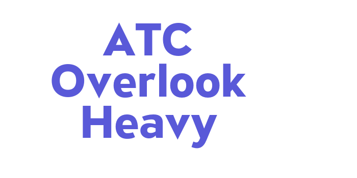 ATC Overlook Heavy Font Download