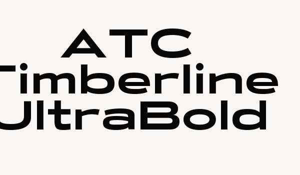 ATC Timberline UltraBold Font