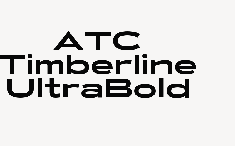 ATC Timberline UltraBold Font