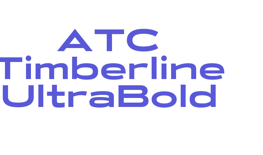 ATC Timberline UltraBold Font