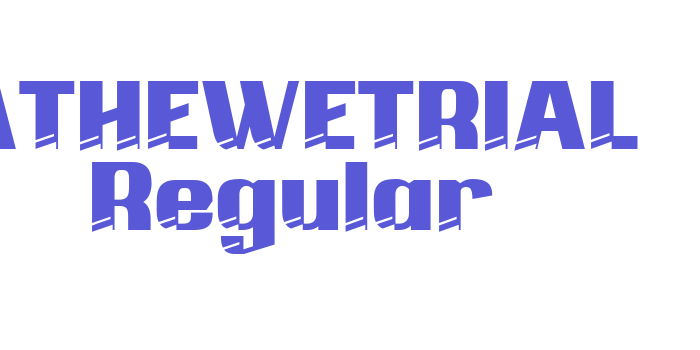 ATHEWETRIAL Regular Font Download