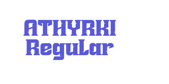 ATHYRKI Regular Font Download