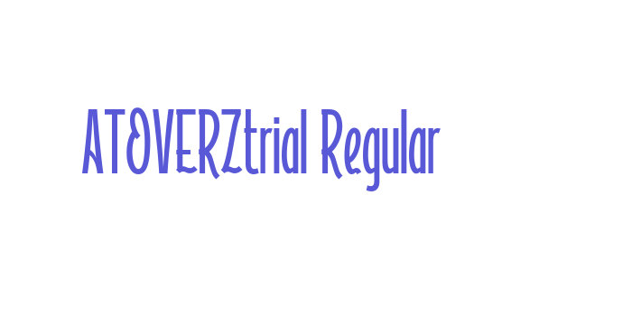 ATOVERZtrial Regular Font