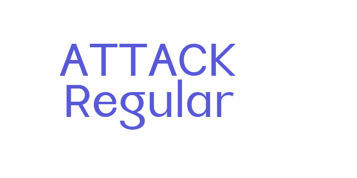 ATTACK Regular Font Download