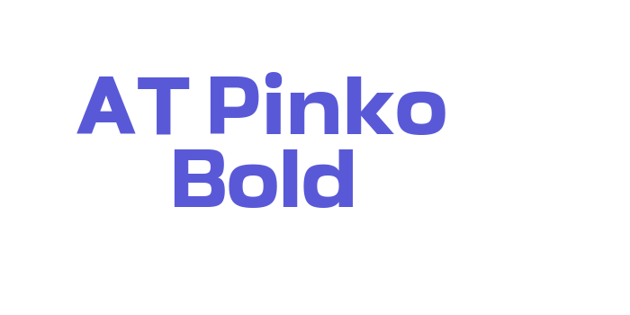 AT Pinko Bold Font Download