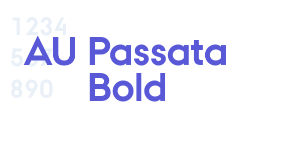 AU Passata Bold font free