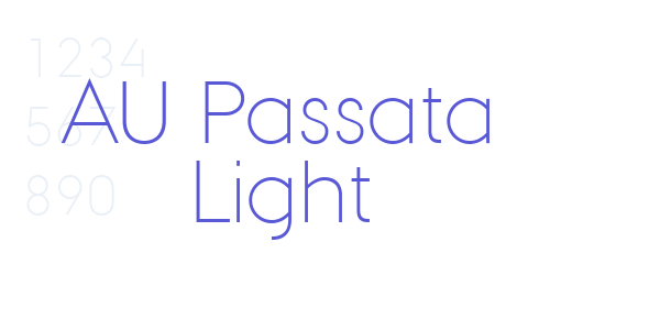 AU Passata Light font free