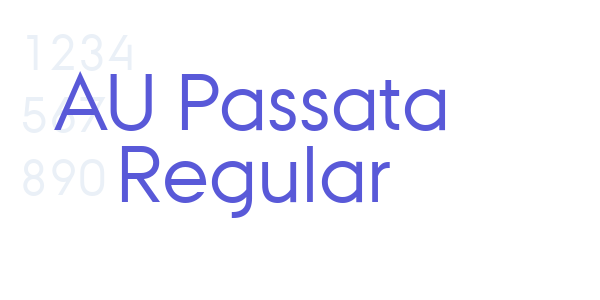 AU Passata Regular font free