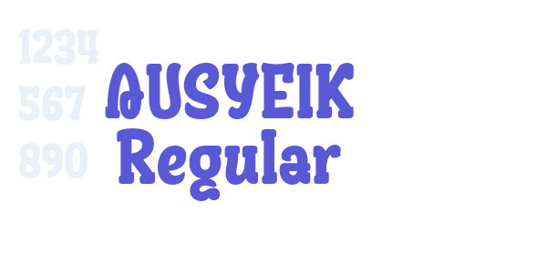 AUSYEIK Regular font