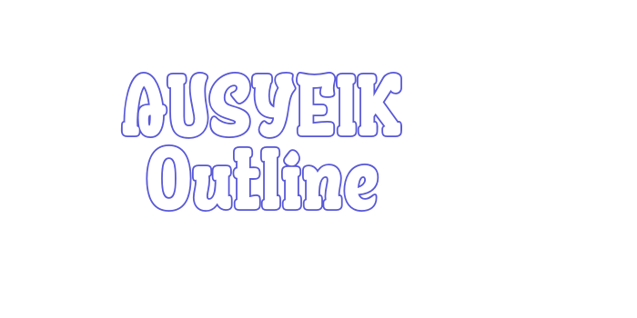 AUSYEIK Outline Font Download