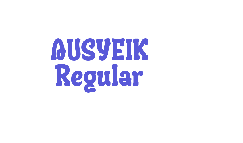 AUSYEIK Regular Font