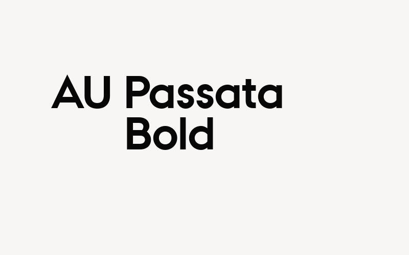 AU Passata Bold Font