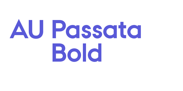 AU Passata Bold Font