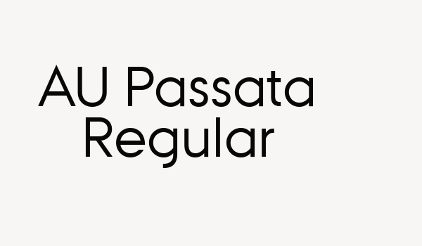 AU Passata Regular Font