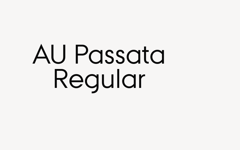 AU Passata Regular Font